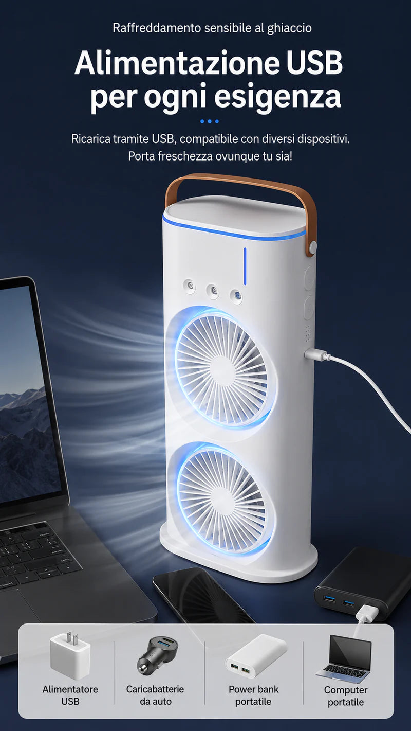 Ventilatore 3in1 Fresco Ovunque